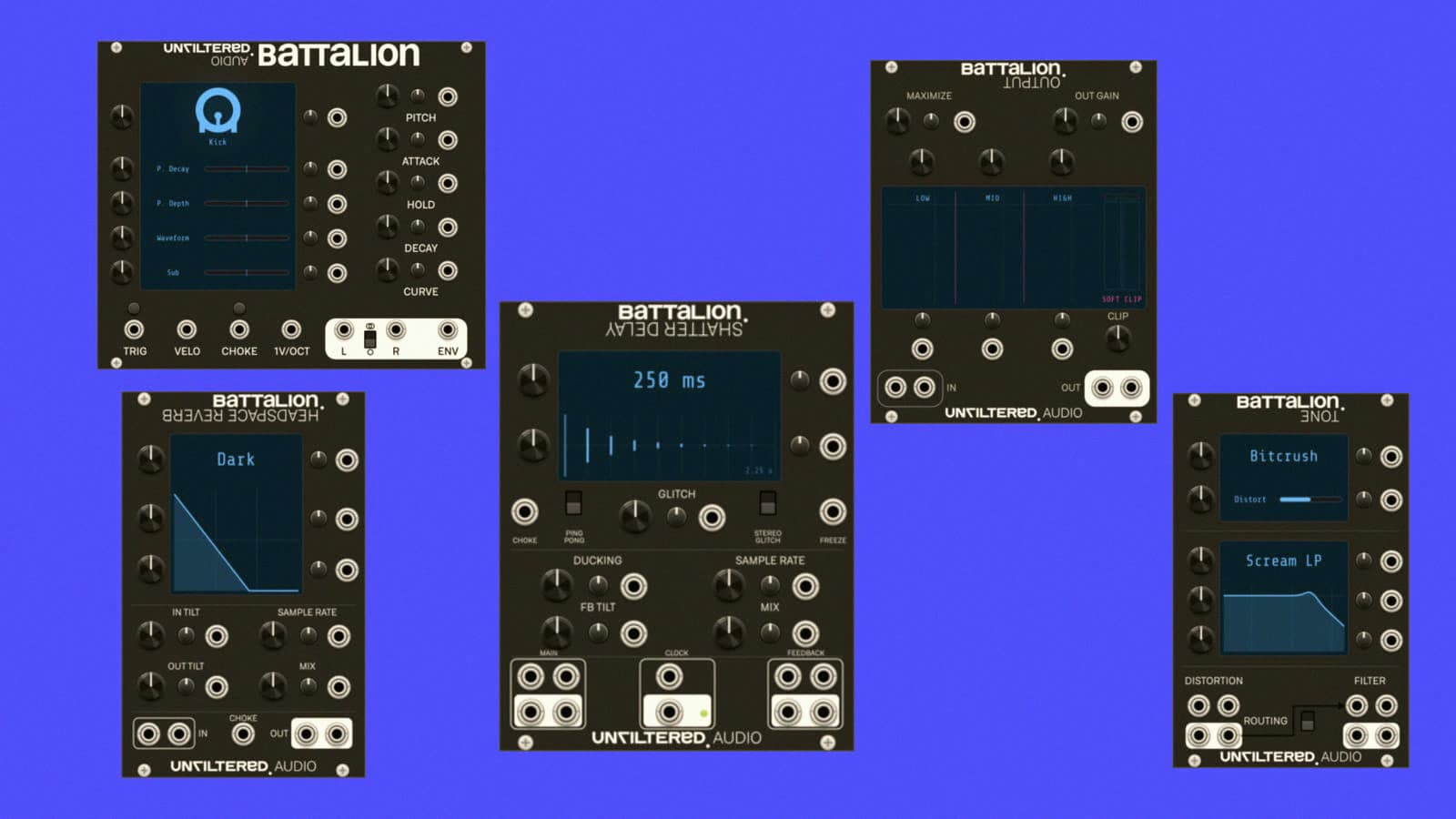 A bateria eletrónica Battalion da Unfiltered Audio chegou ao VCV Rack, e também roda em Eurorack físico