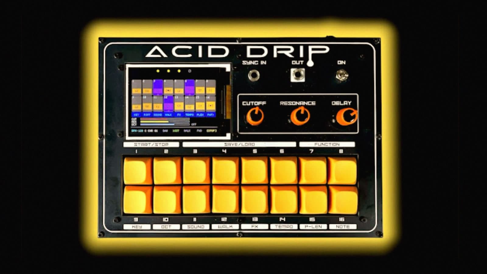 Acid Drip: una groovebox acid 303 gratuita y para montar tú mismo que funciona en un chip Raspberry Pi barato