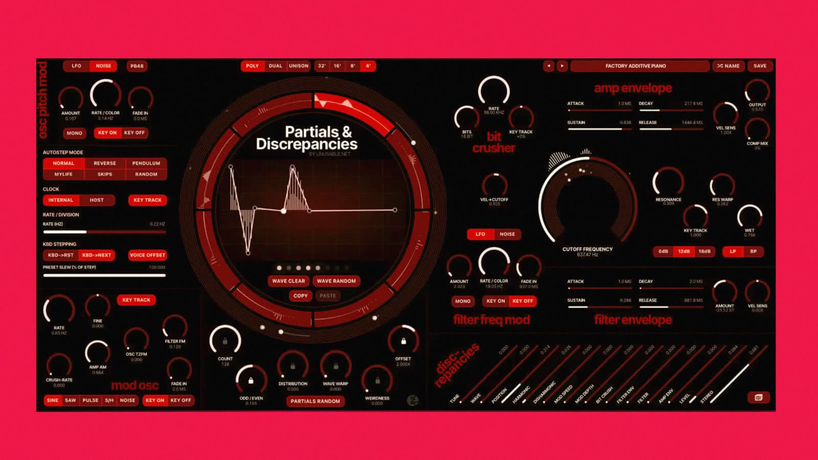 An approachable, 79-euro additive synth: Unusable Engineering's Partials & Discrepancies makes harmonics playable