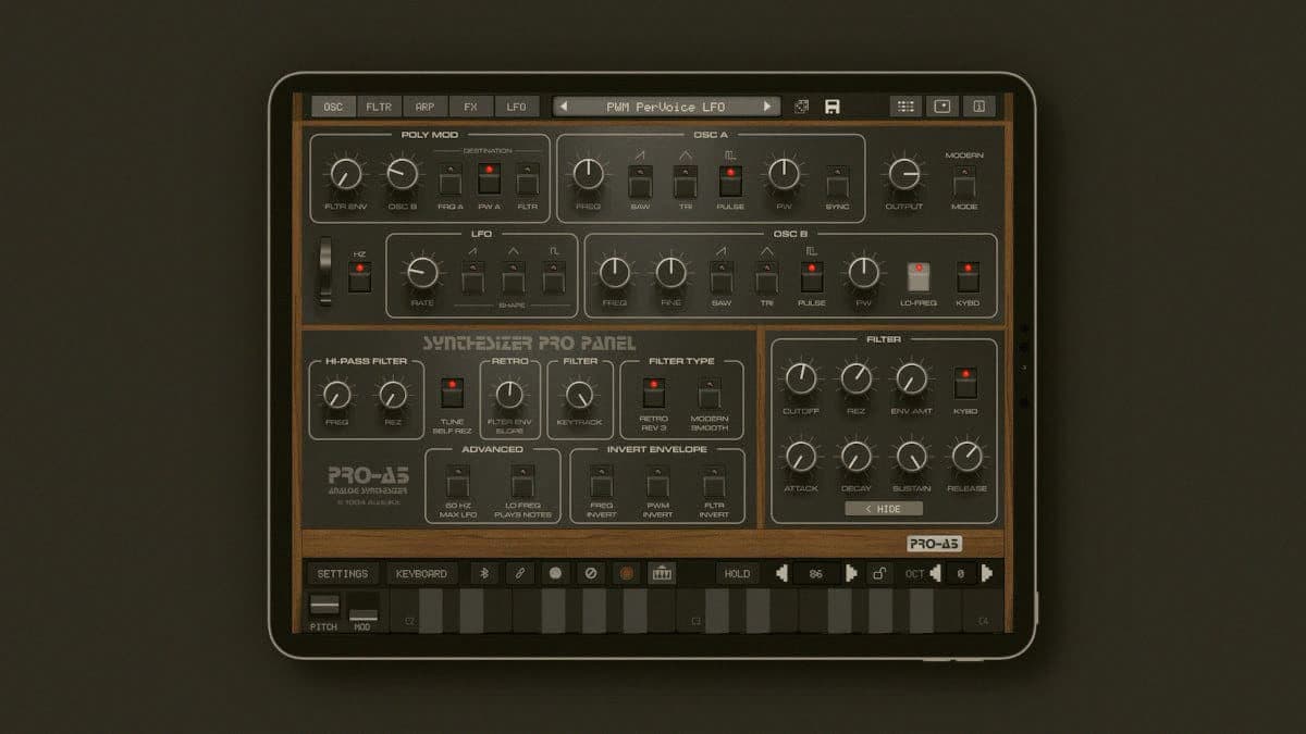 Il PRO-A5 di AudioKit trasforma un iPad in un Prophet-5 a dieci voci al prezzo di un caffè