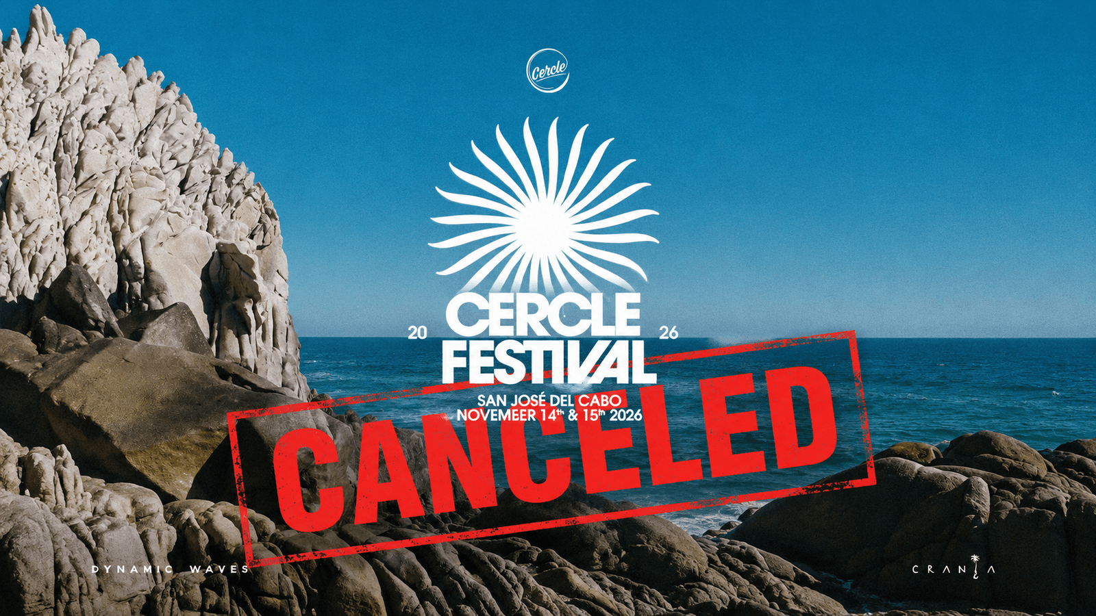 A Cercle cancela o seu festival no México e admite estar em graves dificuldades financeiras