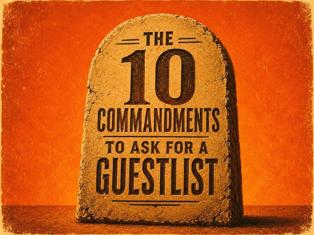 Cómo pedir guest list sin ser pesado