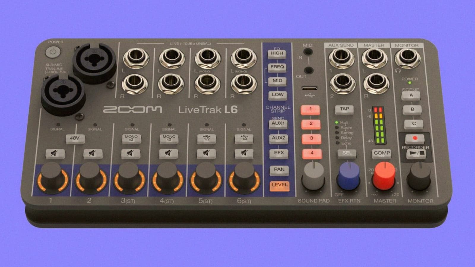 Die Zoom LiveTrak L6 ist ein 32-Bit-Float-Mixer auf Batterien für 299 Dollar, gebaut für den Jam