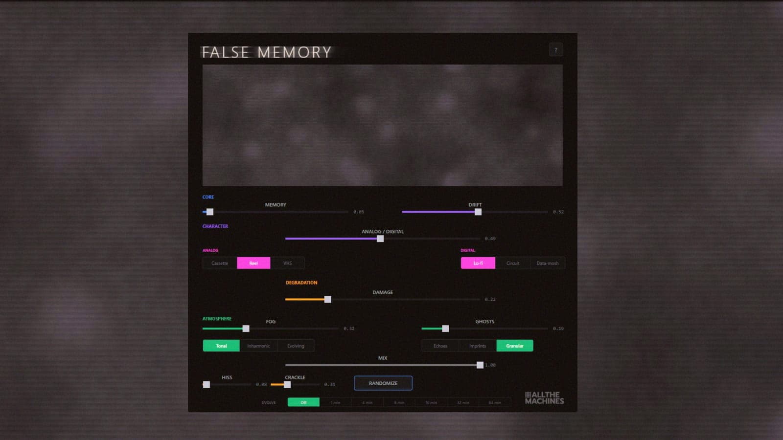 False Memory di All The Machines fa marcire le tue tracce in nastro e VHS per 19 euro