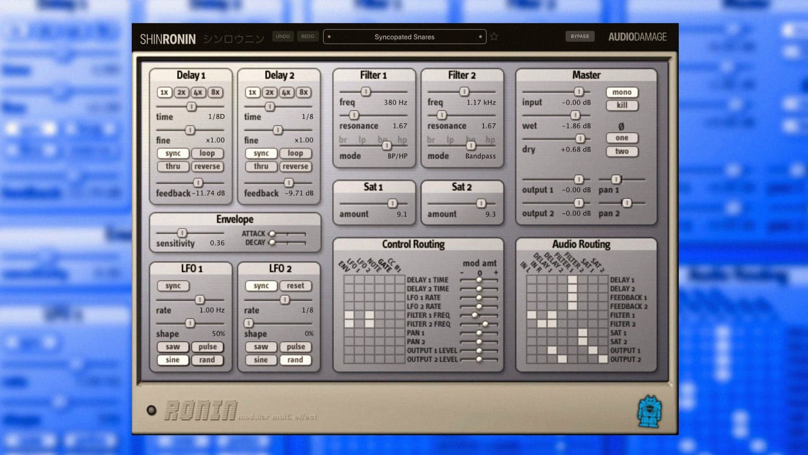 Audio Damage riporta ShinRonin, il suo delay-filtro di culto del 2003, e lo rende gratuito