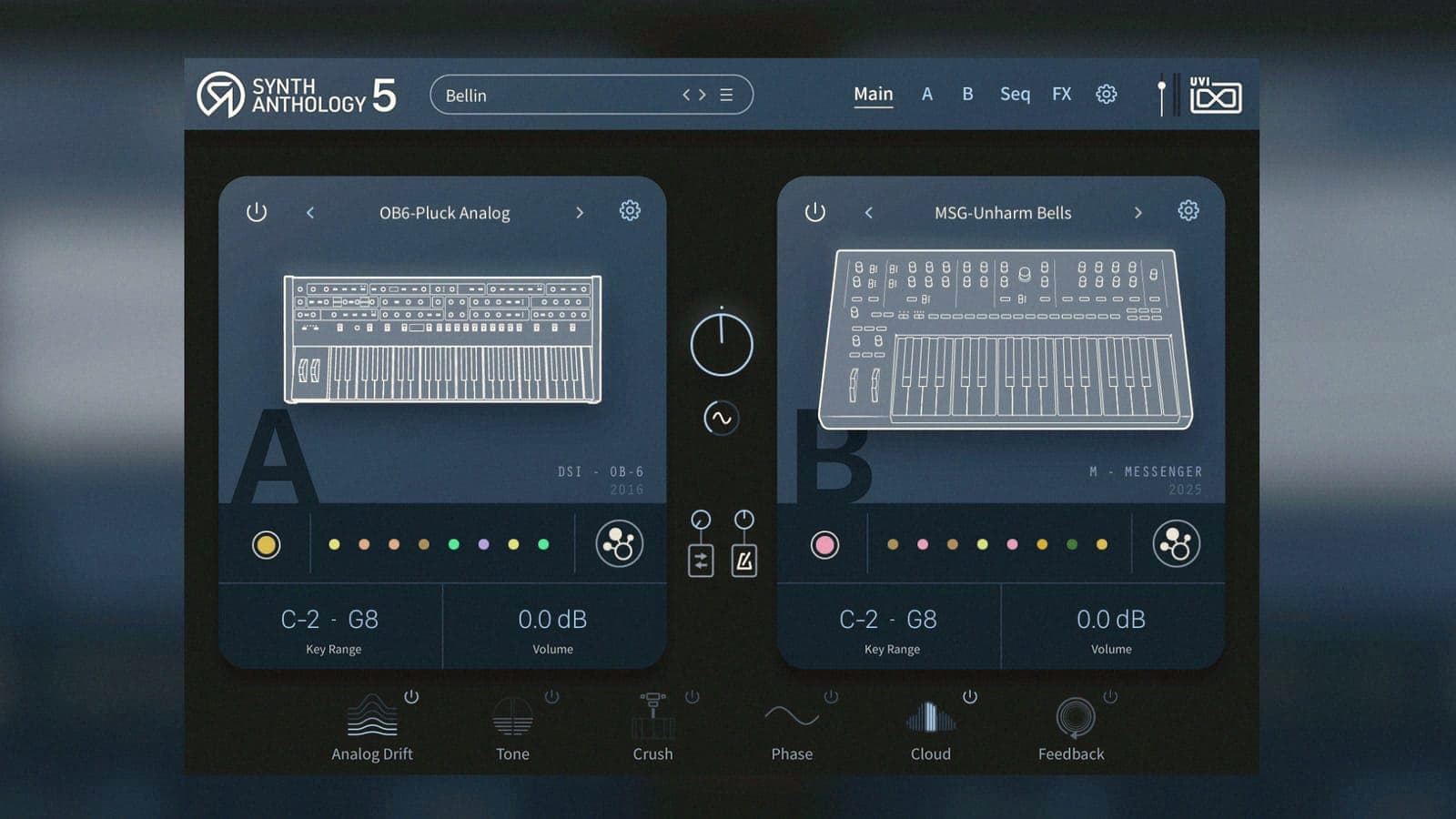 Synth Anthology 5 infila 300 synth hardware in un solo plugin
