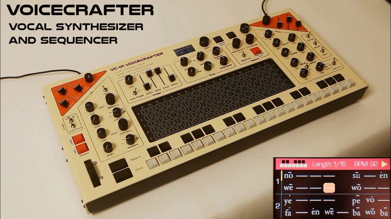 Dieser Hardware-Synth Sampelt Keine Stimme. Er Baut Sich Eine Aus 380 Silben.